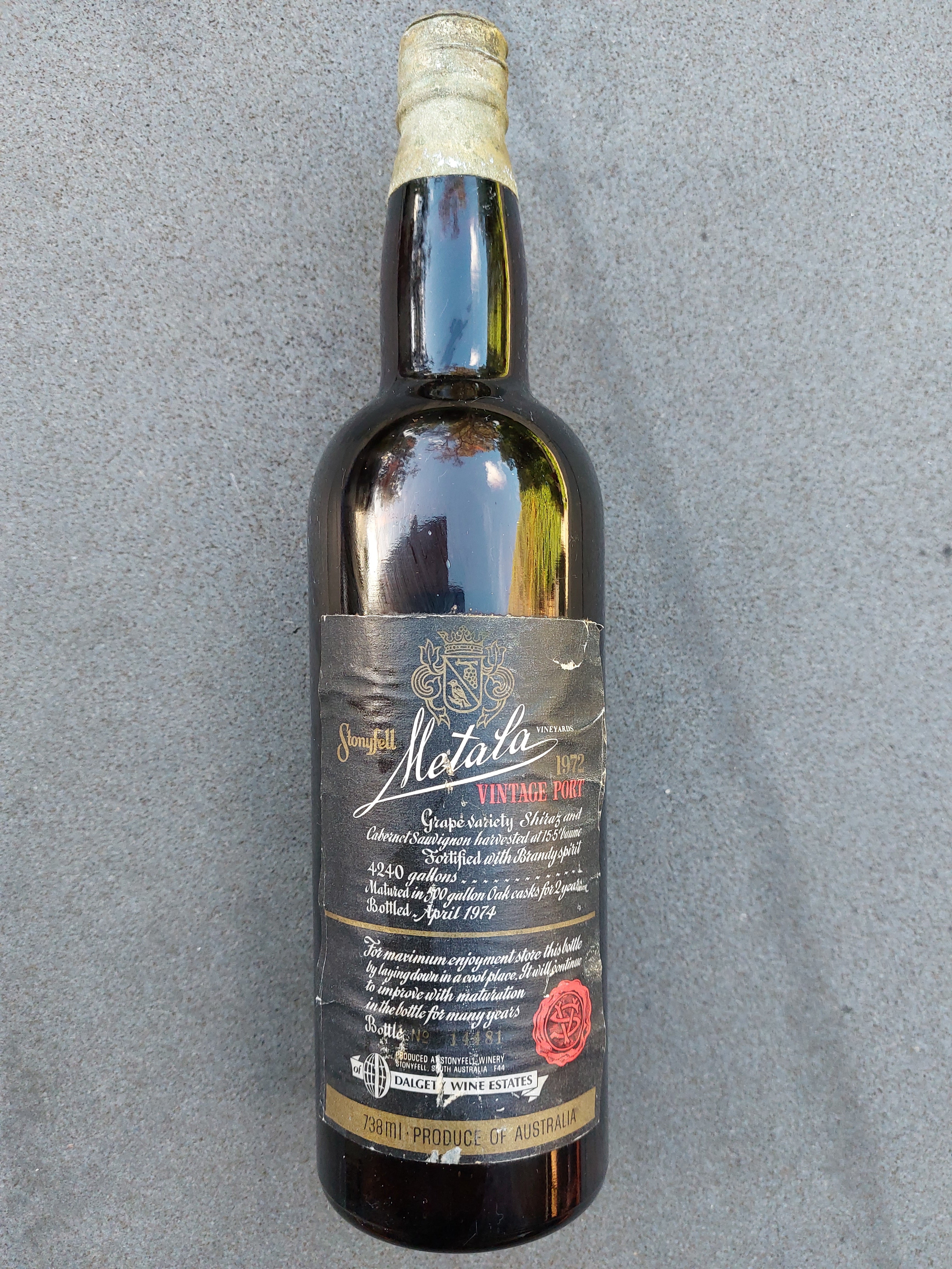 Stonyfell 'Metala' Vintage Port 1972