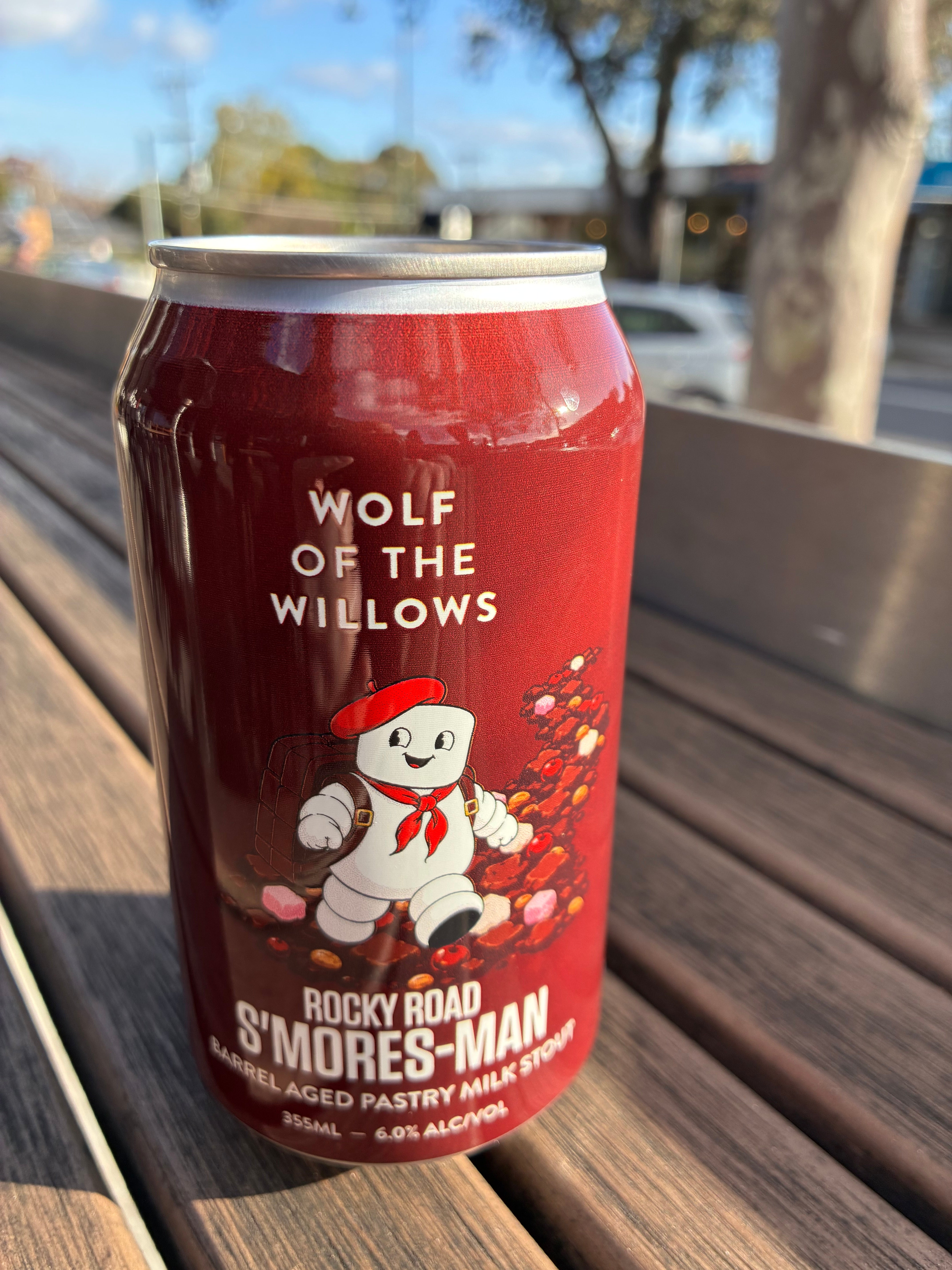 Wolf of the Willows 'Rocky Road S'Mores-Man' BA Pastry Milk Stout 355ml