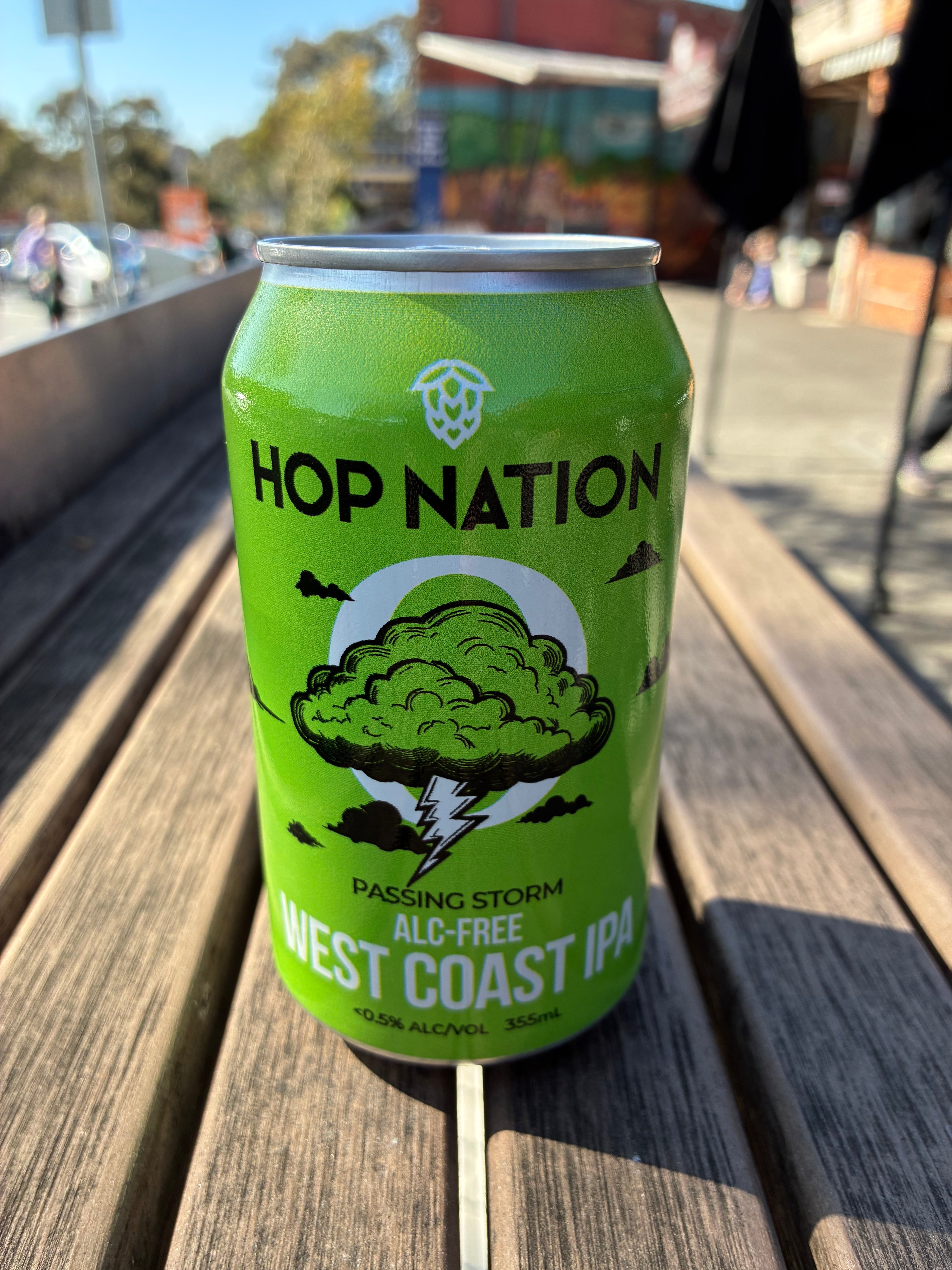 Hop Nation 'Passing Storm' Non-Alc West Coast IPA 375ml Can