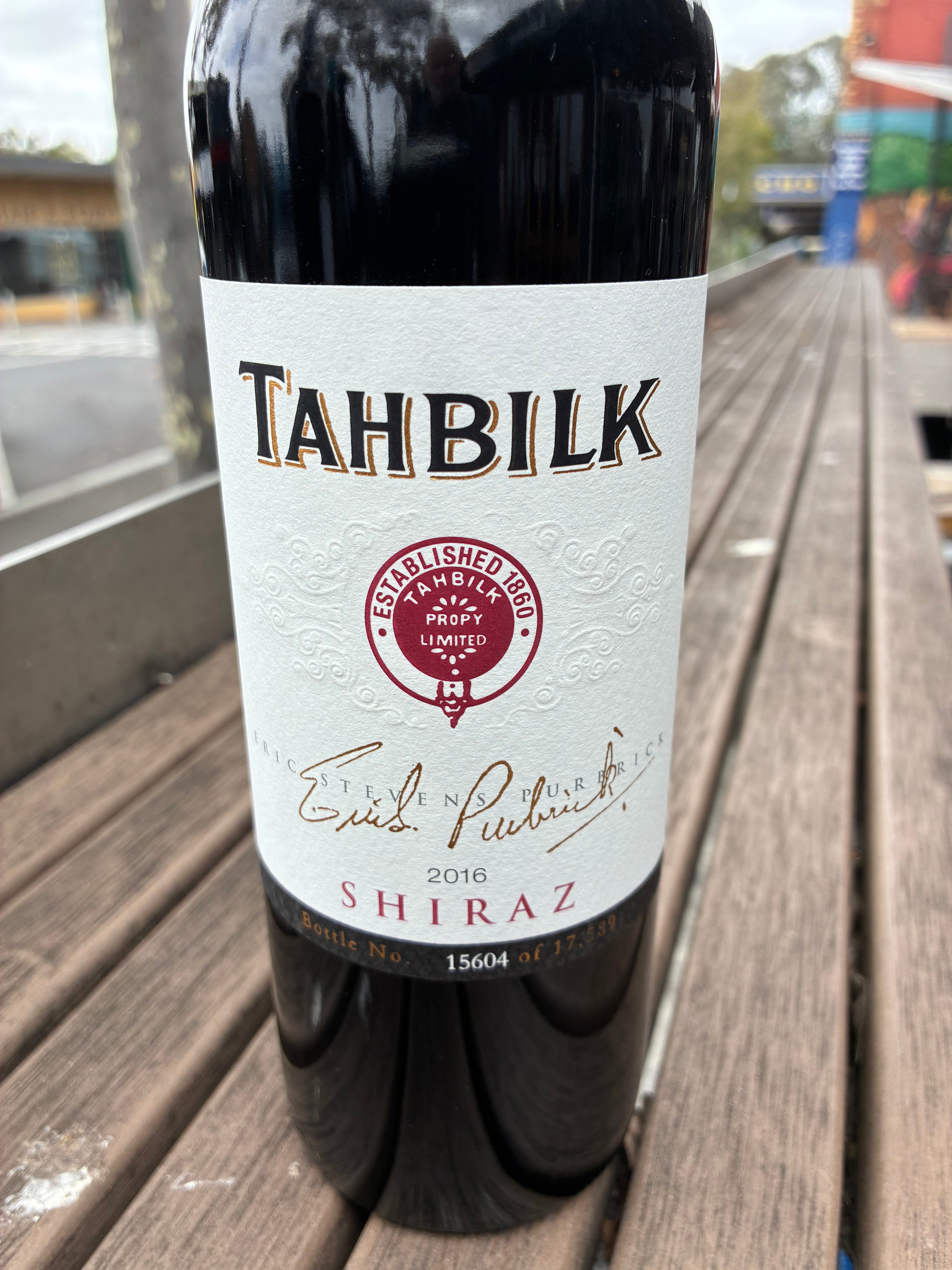 Tahbilk 'Eric Stevens Purbrick' Shiraz 2016
